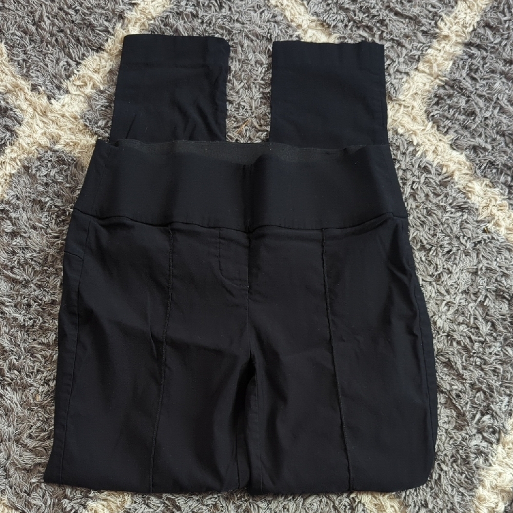 Nine West Elastic Skinny Leg Dress Pants Size Women's Skinny 5 Black